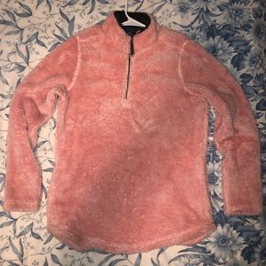 Fuzzy Quarter-Zip Sweater